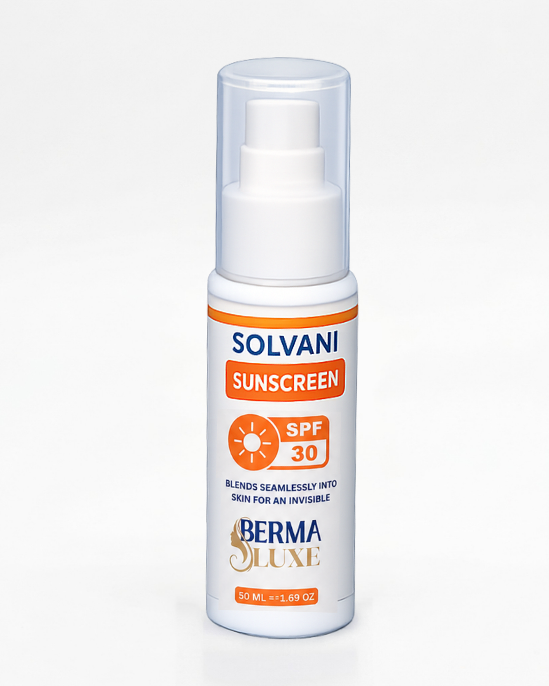 Solvani Sunscreen | SPF 30 | Lightweight, Invisible Finish | 50ml